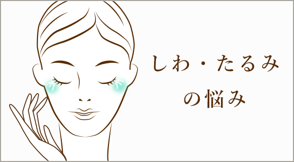 しわ・たるみの悩み