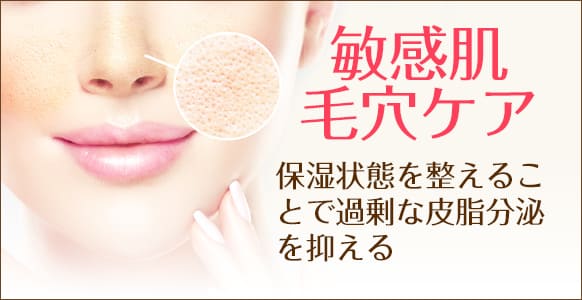敏感肌の毛穴の悩み